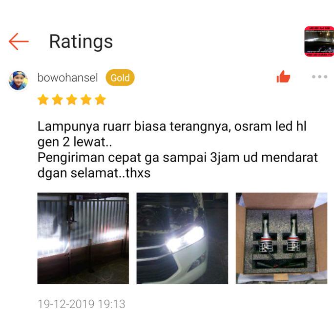 Paket Led Honda Jazz - Headlamp Headlight H4 + Foglamp H11/H16