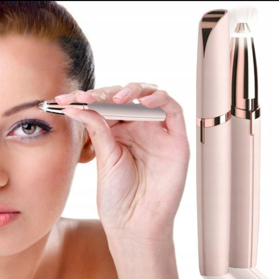 Pencukur Alis Elektrik Flawlbss Hair Remover Flawless Eyebrow Kit Face