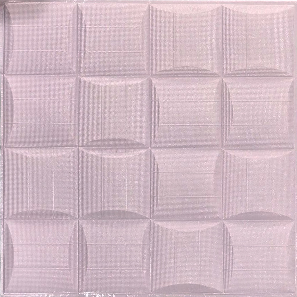 PROMO!! BUY 25 FREE 1 !! WALLPAPER FOAM 3D STICKER PREMIUM TEBAL 8MM-Ketupat Ungu