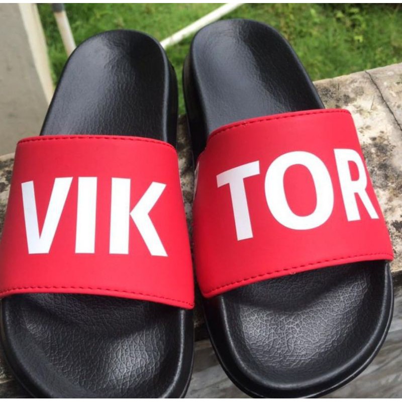 SANDAL SLOP CUSTOM INISIAL NAMA KUALITAS TERBAIK