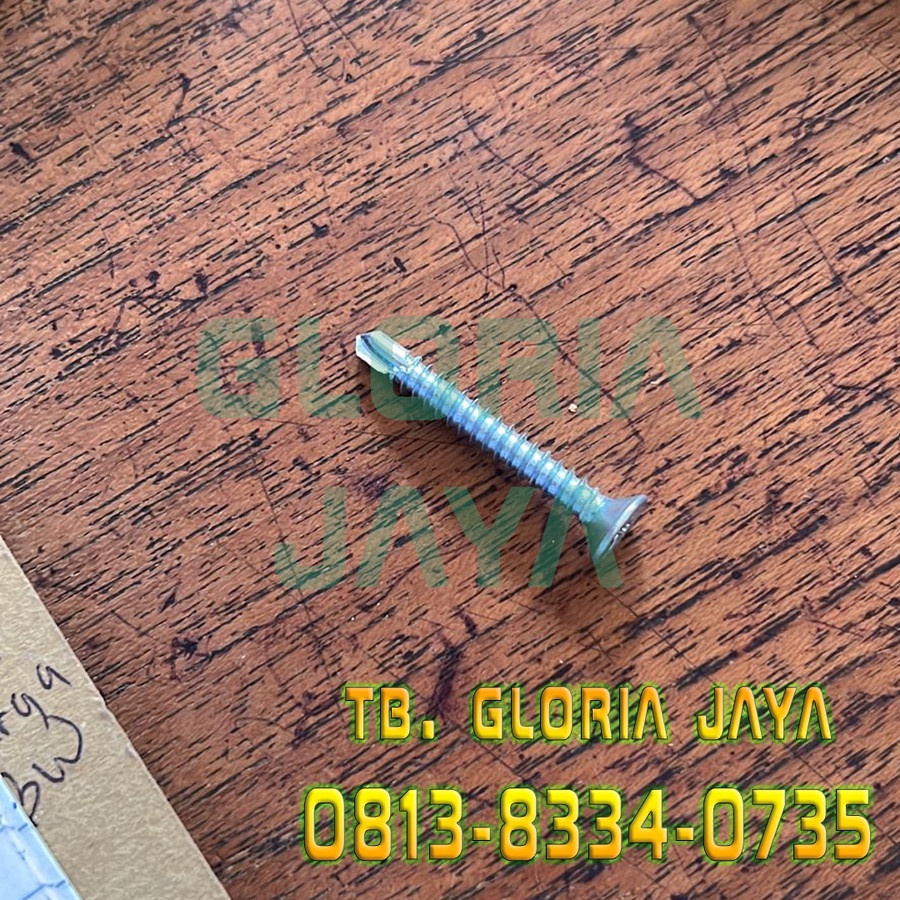 sekrup ruping putih skrup grc 3 cm