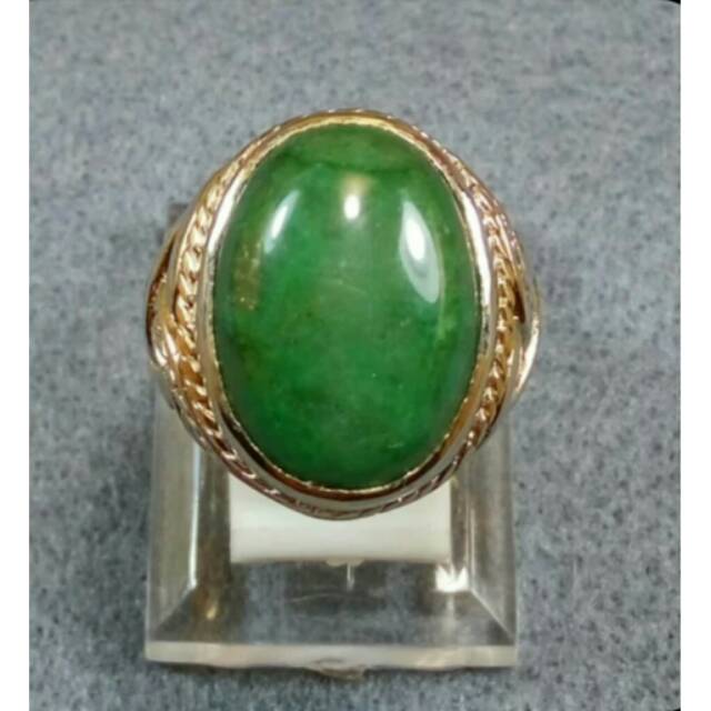 Cincin batu hijau garut botol / cincau