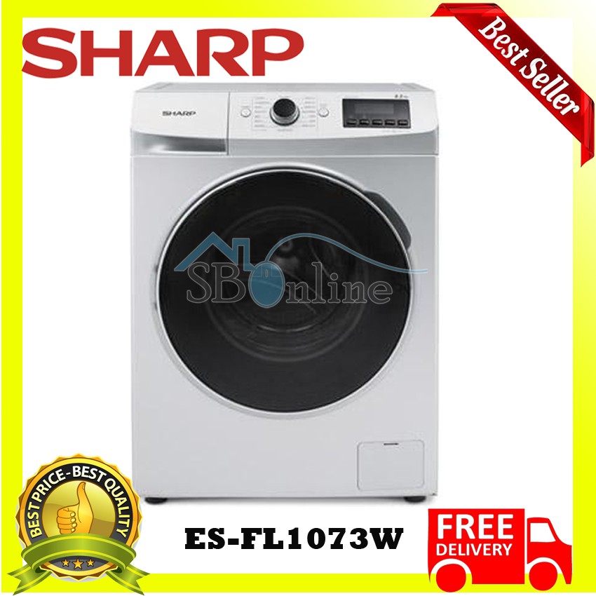 SHARP Mesin Cuci 7 Kg Front Loading Series ES-FL1073W