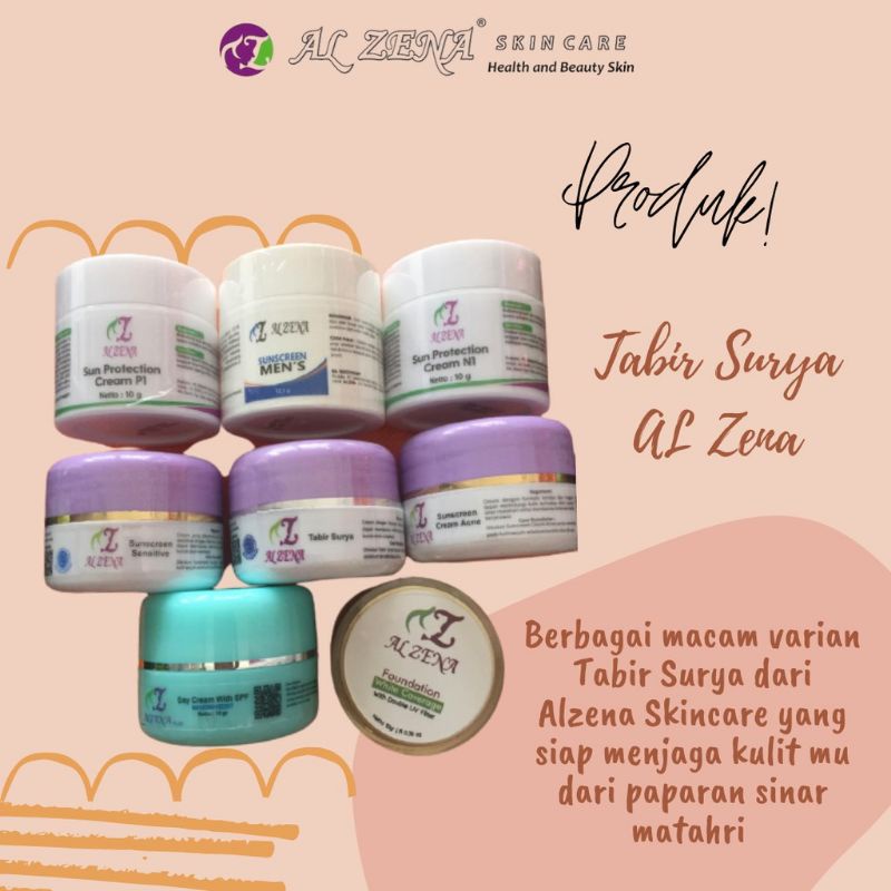 SUNSCREEN ALZENA SKINCARE / KRIM PAGI