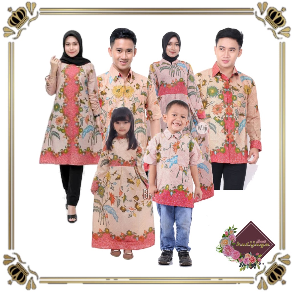 Seragam Keluarga Batik Couple Modern Kekinian / Baju Pesta Kondangan Sarimbit