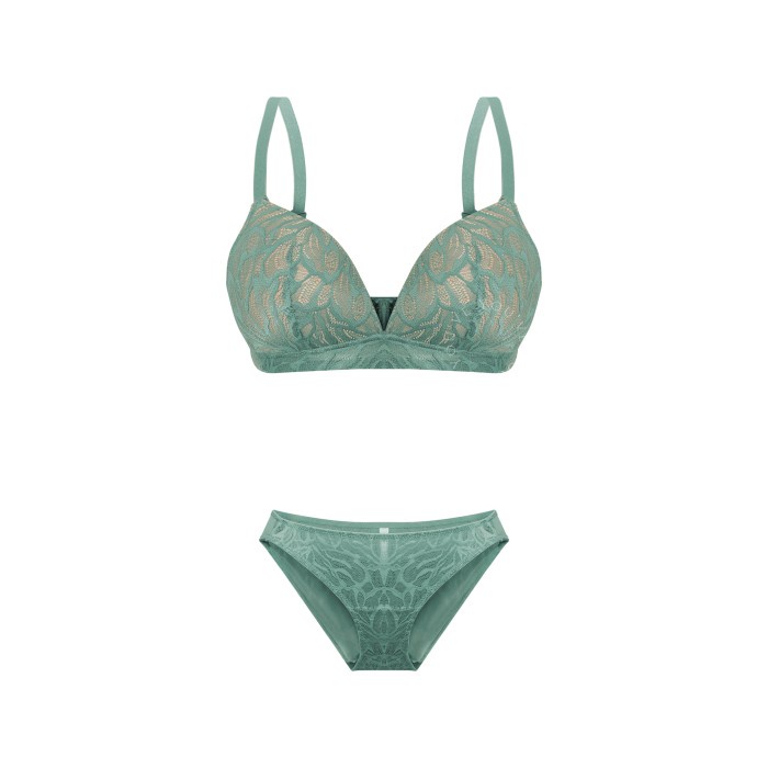 You've (YouHave) BH Bra Set Wanita Pakaian Dalam Wanita 200021 - Hijau, 32