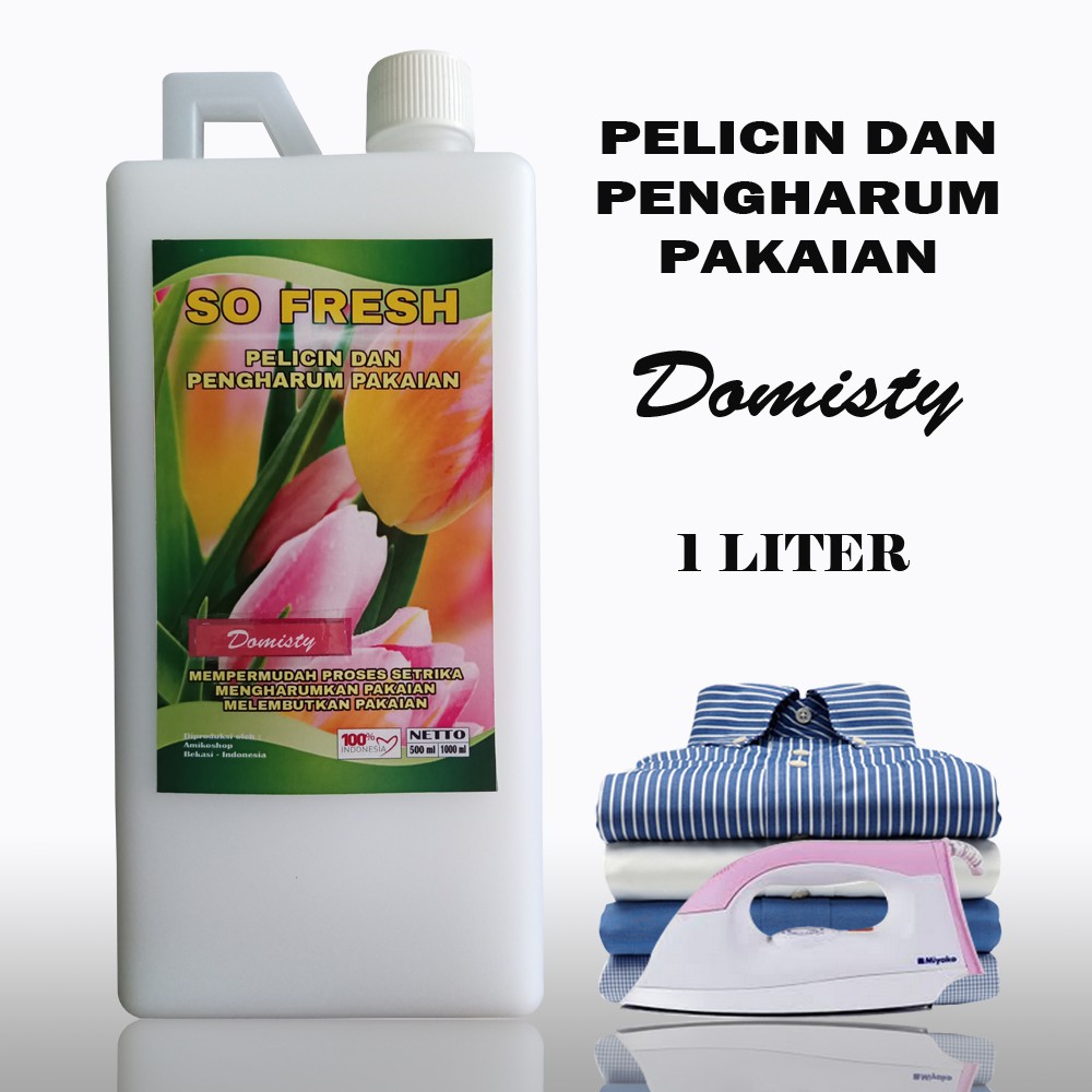 SO FRESH PELICIN SETRIKA DAN PEWANGI PAKAIAN AROMA DOMISTY1 LITER