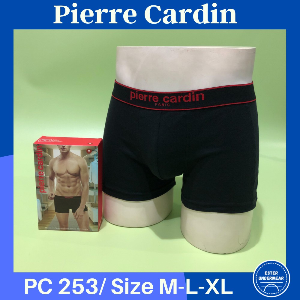 Celana Boxer Pria Pierre Cardin  PC 253 ISI 2 PCS Bahan Katun