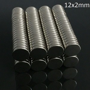 Magnet 12x2 mm Neodymium Koin Putih Super Kuat