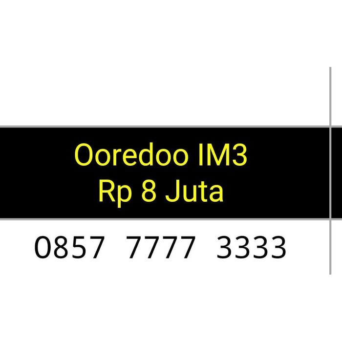 nomor cantik(0857 7777 3333)seri double aaaa,indosat im3 ooredoo