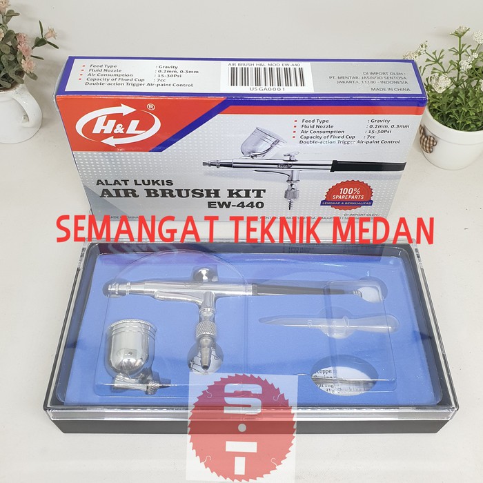 

ALAT LUKIS AIR PAINT BRUSH KIT TABUNG PISAH LEPAS 0,2mm 0,3 mm 7cc H&L