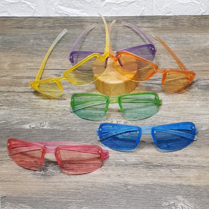 Kacamata Warna Trandy kacamata transparant Warna Single Frame