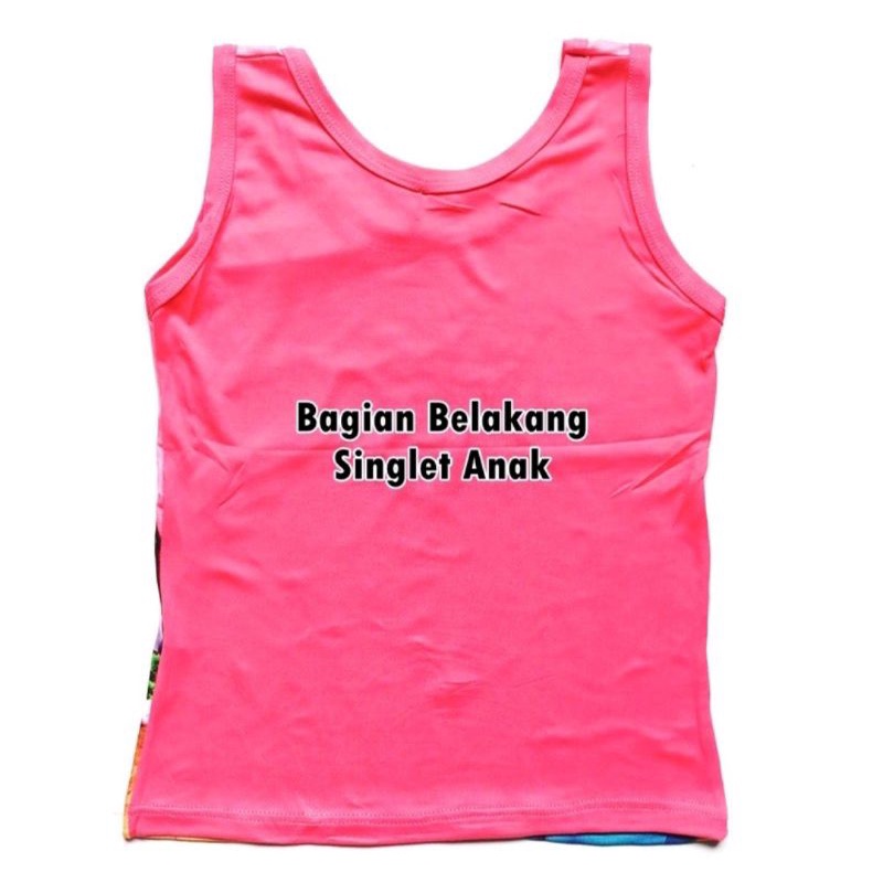 3pc Singlet Anak Perempuan Karakter Lusinan Kaos Dalam Kutung Tanktop Cewek tokozifa25