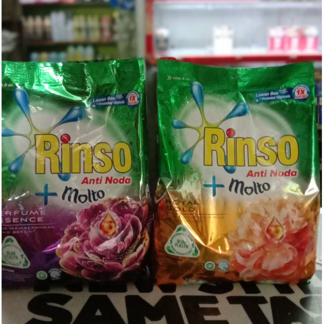 Rinso Bubuk Anti Noda + Molto 1pcs 770ml