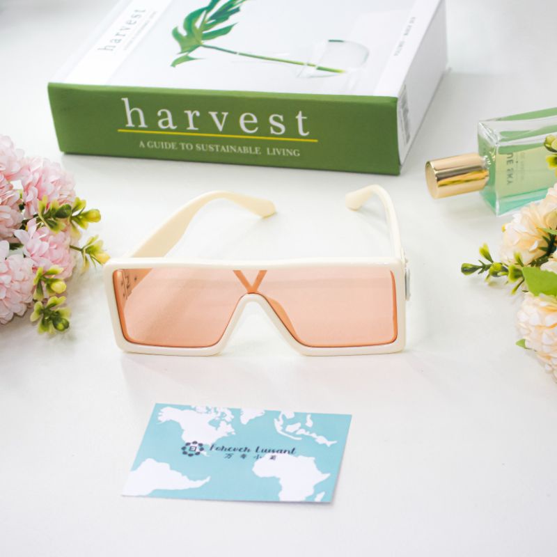 Forever Luisant Kacamata Unisex Pria Wanita Gaya Korea K-POP TikTok Chinese Street Fashion