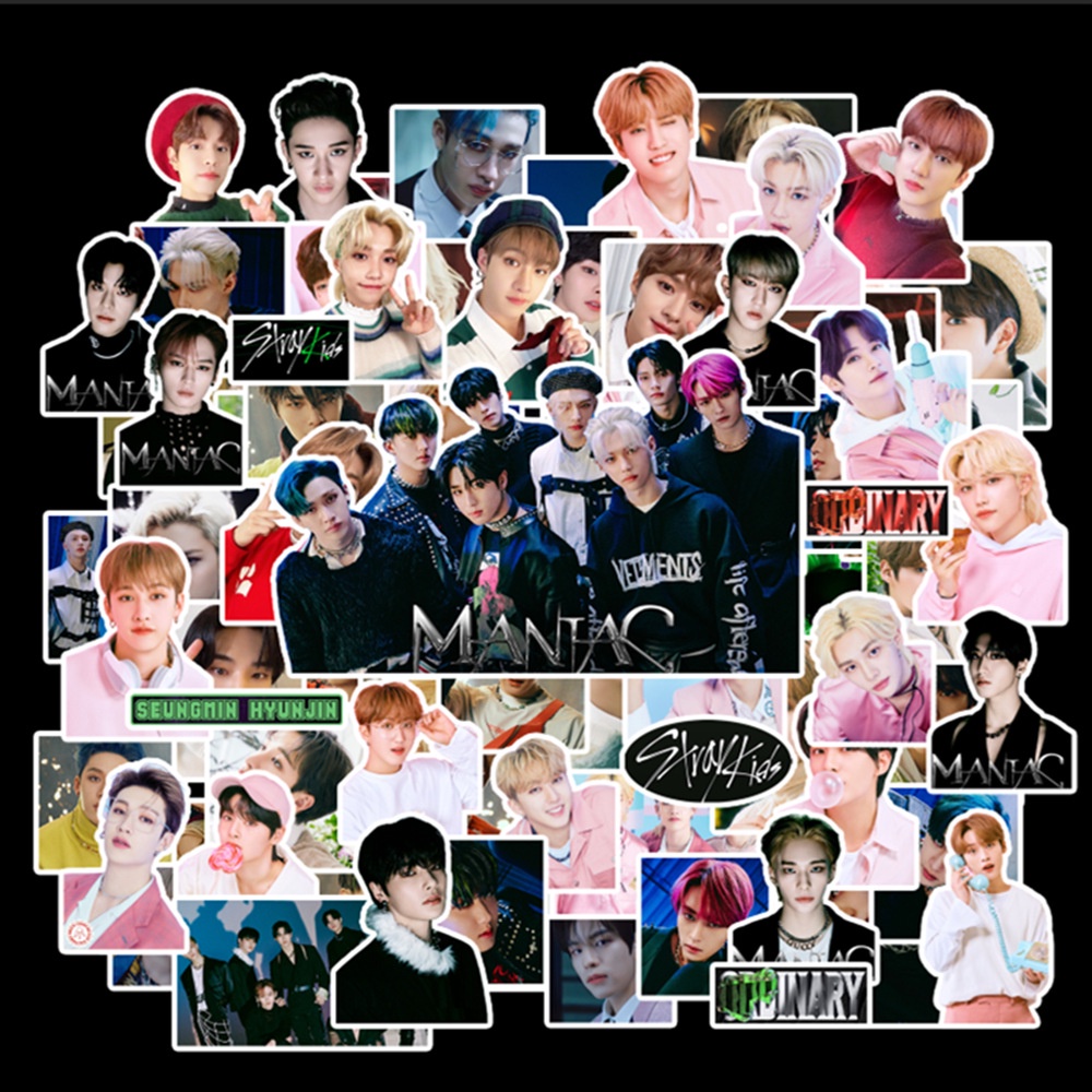 100pcs Stiker Anti Air Motif Idol Stray Kids Untuk Dekorasi Album Foto