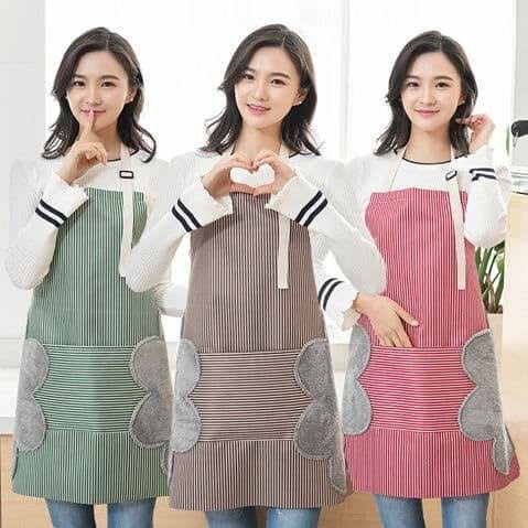 Celemek Apron Wanita Motif Kekinian Celemek Anti Minyak Bahan Premium