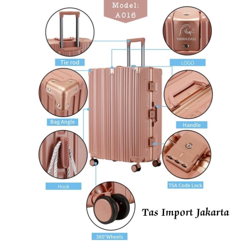 koper Roaming A016 hardcase anti pecah, TSA lock cabin size &amp; bagasi