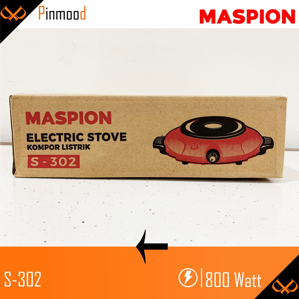 MASPION KOMPOR LISTRIK S-302 1 TUNGKU MURAH