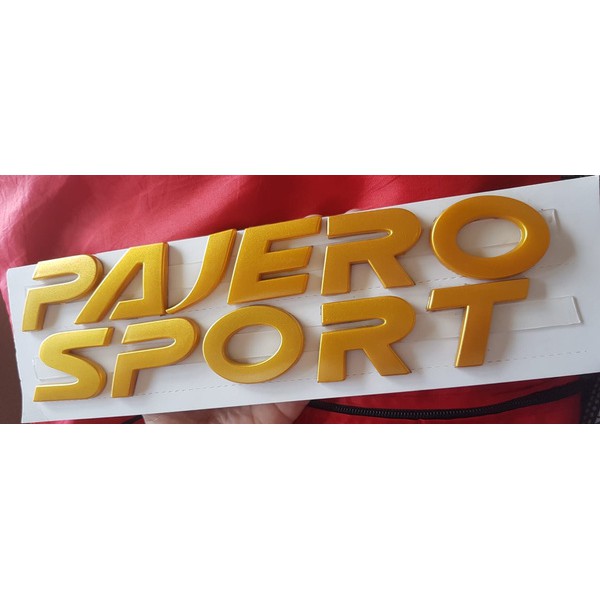 Emblem kap mesin Hood moulding PAJERO SPORT buat All New Pajero Gold