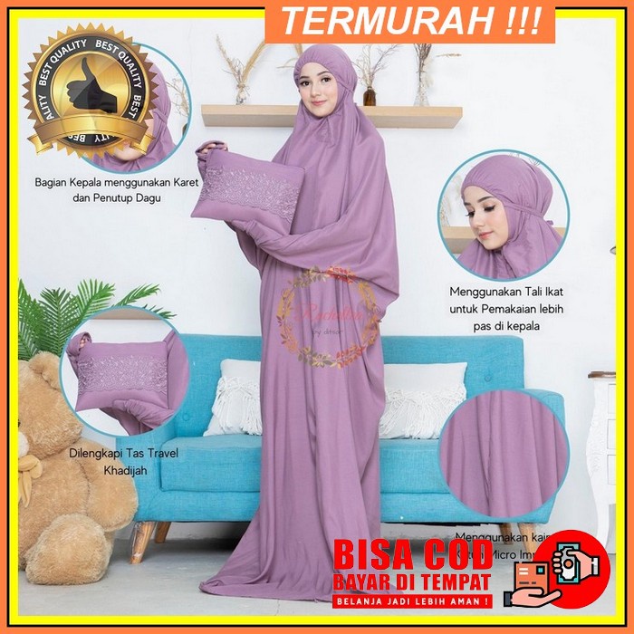 Kinanti❤Mukena Fatimah 2In1 / Mukena Rayon Premium Jumbo Mukena Dewasa Terbaru Mukenah Remaja Rayon 