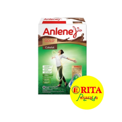 Anlene Gold Susu Dewasa  50 Tahun ke Atas Rasa Coklat 250 Gr