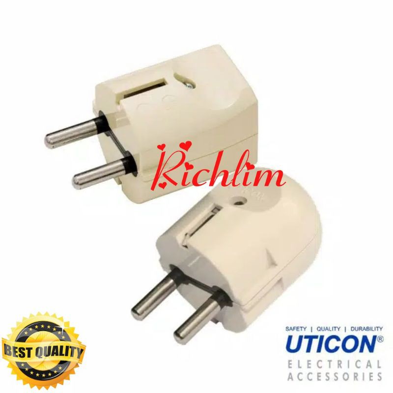 Stop Kontak Uticon 4 Lubang + 10 Meter Kabel Eterna + Steker Arde Uticon/Colokan Listrik