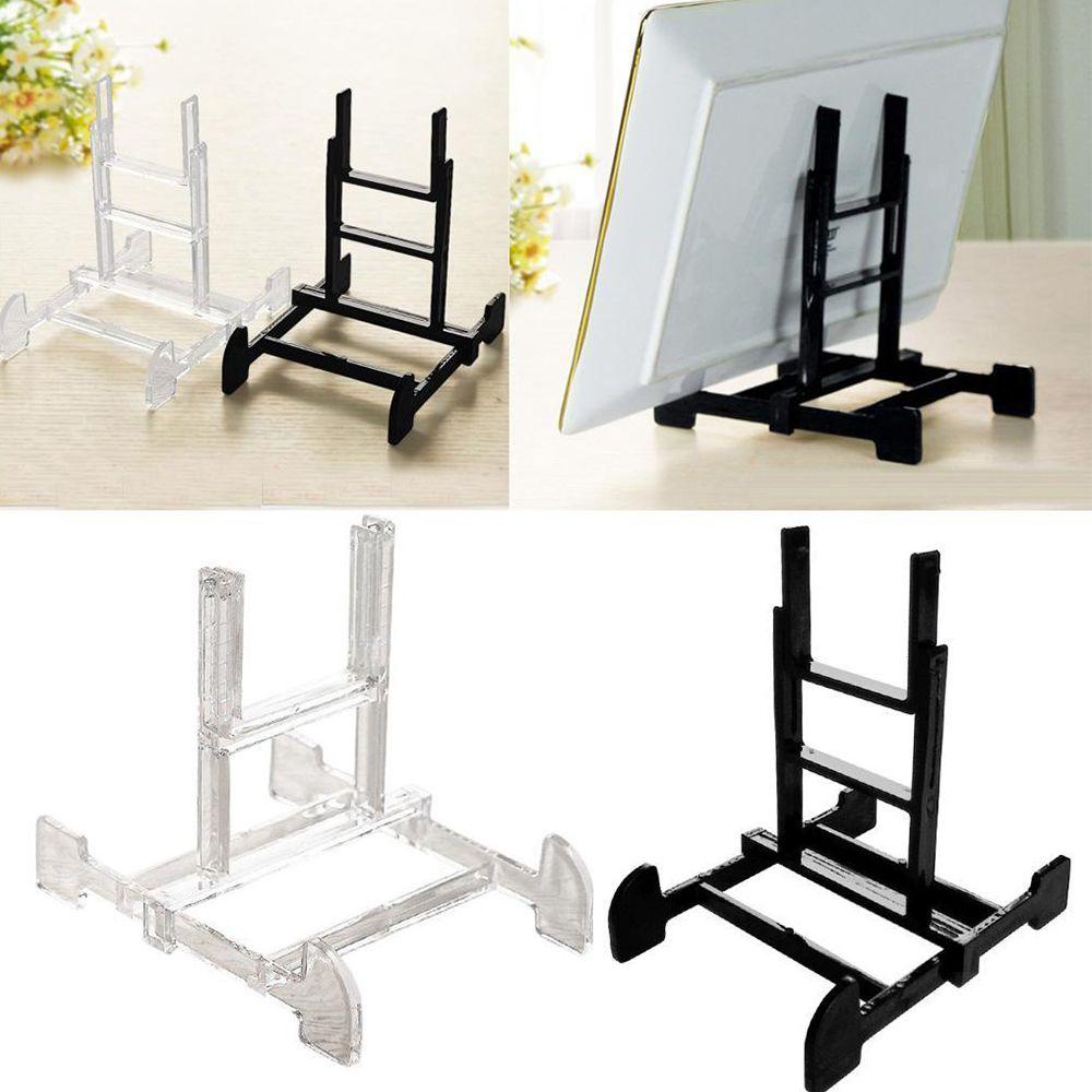 Solighter 5pcs Easel Stand Adjustable Portable Transparan Piring Besar