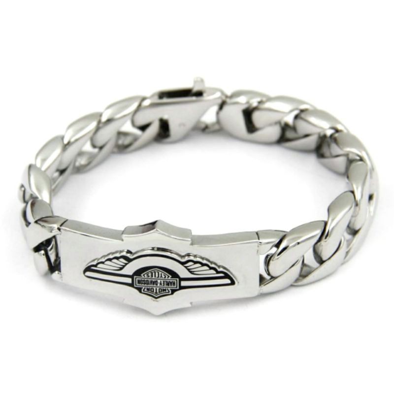 Gelang Titanium Harley Davidson stainlessteel anti karat selamanya