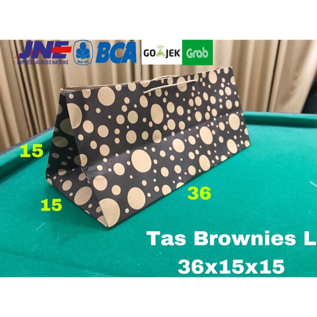 

PAPERBAG BROWNIS MOTIF UK 36X15X15CM / TAS KERTAS MOTIF / GOODIEBAG MOTIF ISI 20PCS MINIMAL ORDER 20PCS
