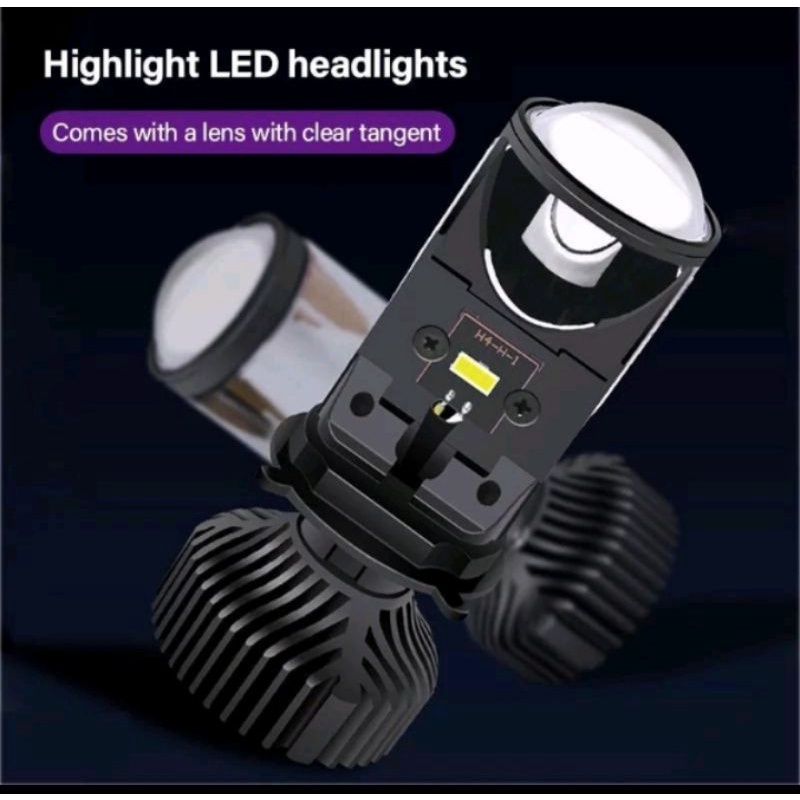 lampu utama projektor H4 - Lampu depan projektor mobil motor  H4 lensa