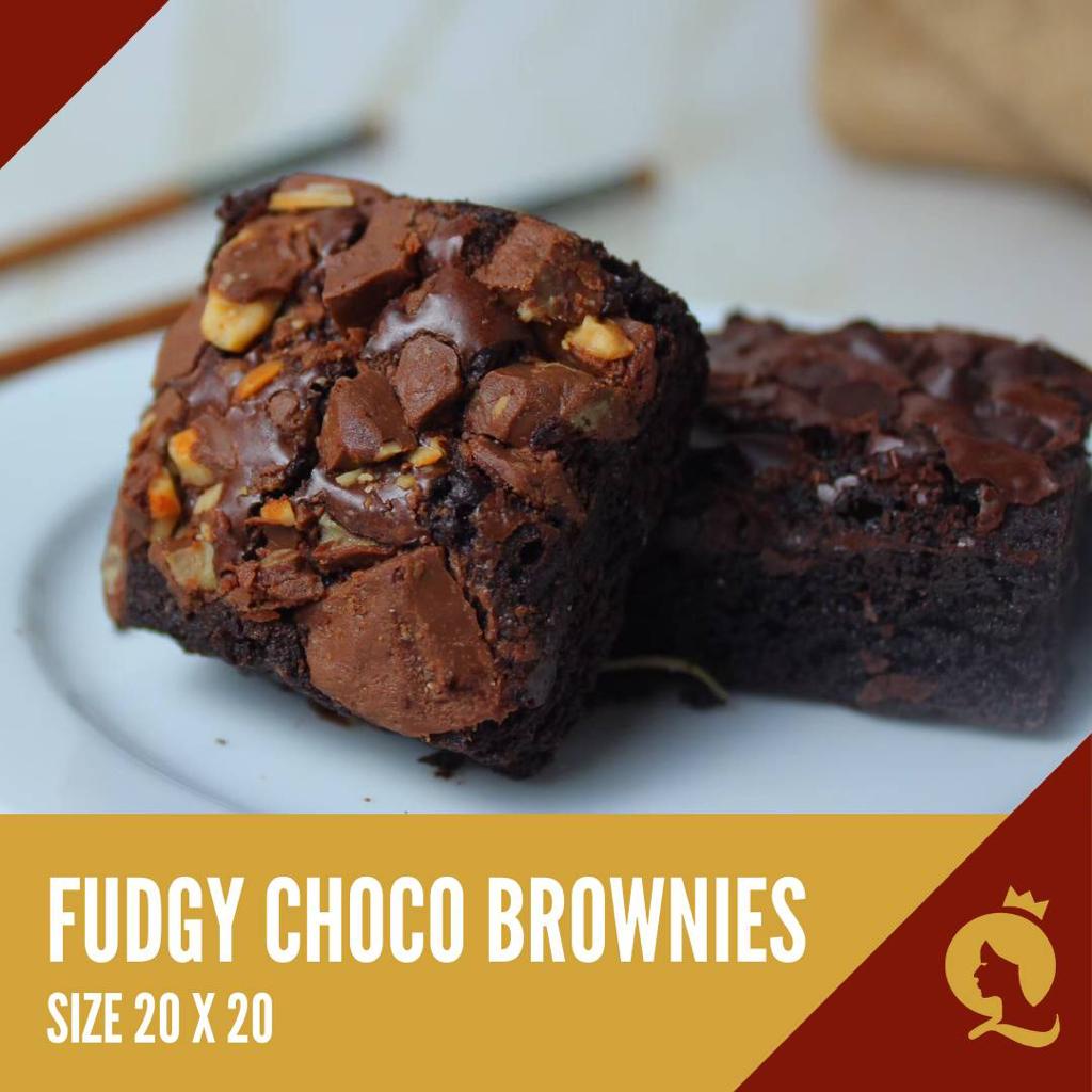 

Quendish Fudgy Brownies Panggang 20cm [20x20] 16 potong