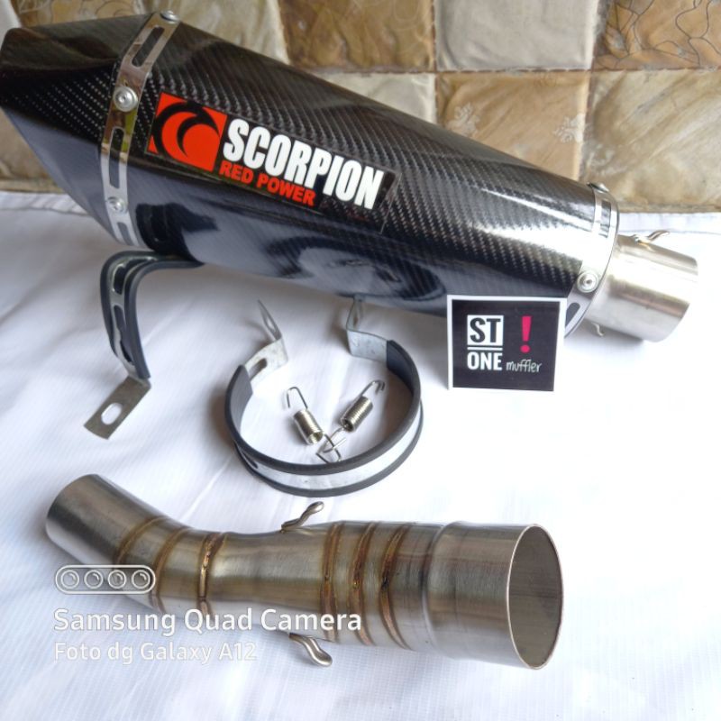 knalpot scorpion carbon slip on cbr150 cb150r cbr250rr