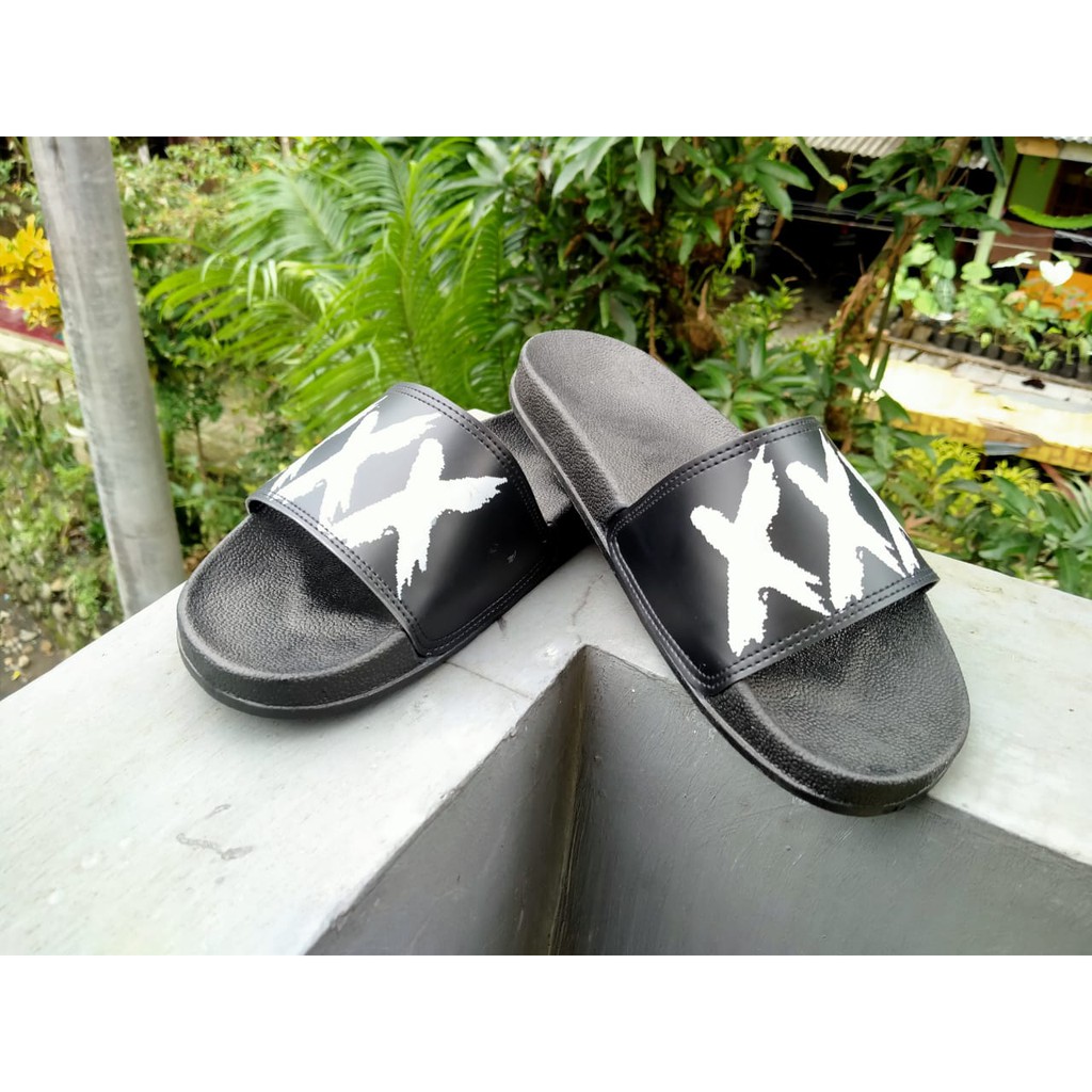 Sandal Selop Pria Sandal Santai Terbaru Motif X