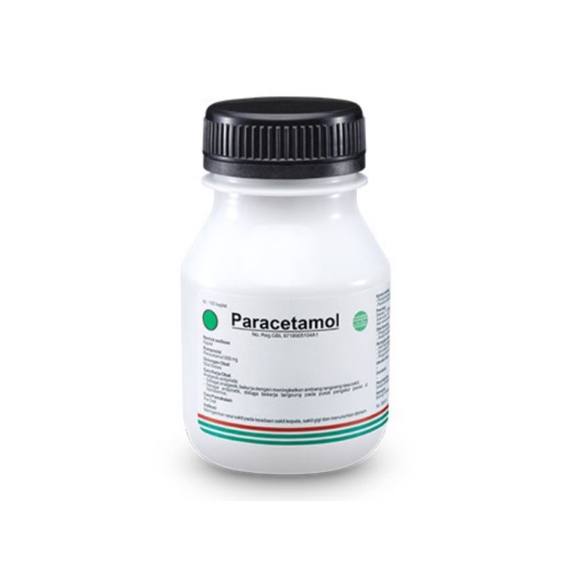 PARACETAMOL 500MG (PIM) - kemasan POT @ 100 kaplet - Obat Demam