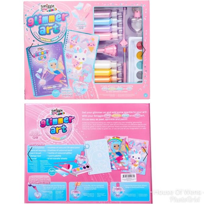SMIGGLE DIY GLIMMER ART KIT - MAINAN ANAK SMIGGLE