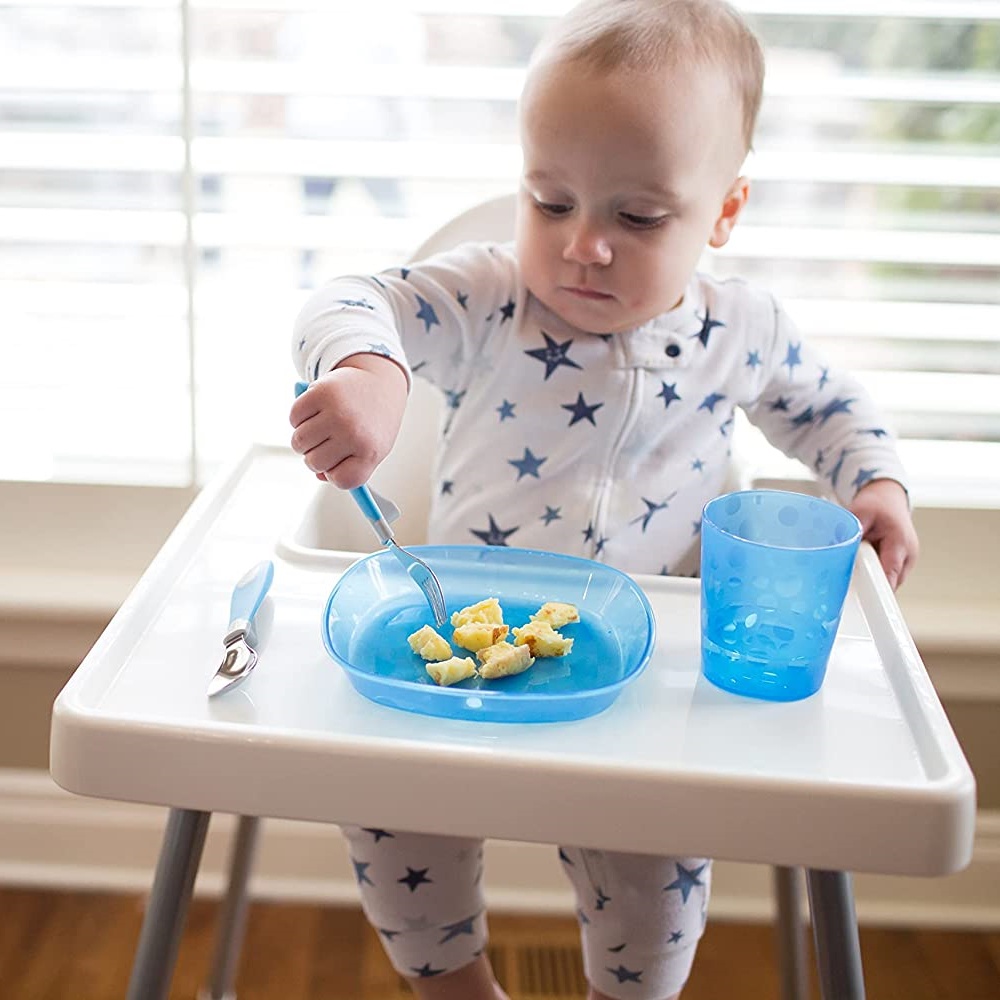 Dr Browns Stainless Spoon and Fork Set Sendok Garpu Anak Belajar Makan