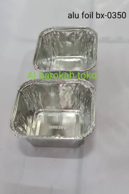 wadah aluminium foil P-148 / loyang aluminium foil 7x8cm / aluminium untk macaroni atau lasagna mini