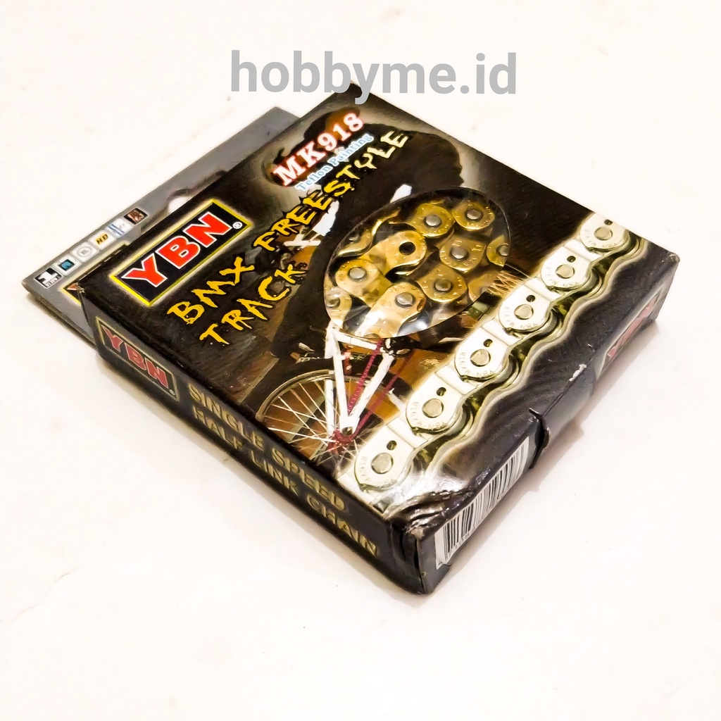 Rantai Sepeda BMX YBN MK918 Half Link Gold. Chain Half Link YBN BMX Fixie Track Freestyle Trail
