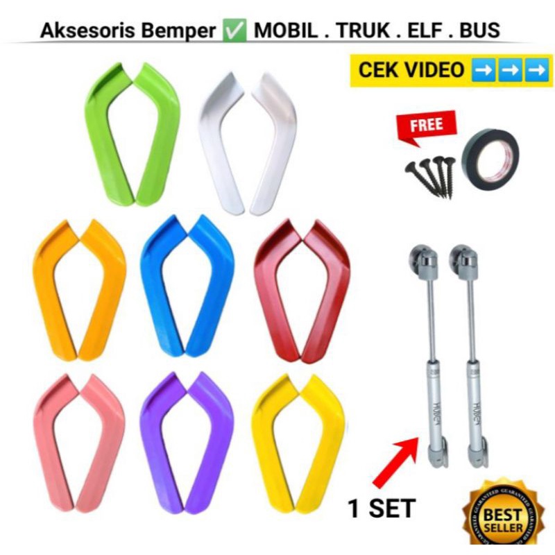 WINGLET BUS TRUK MINIBUS PELINDUNG BEMPER KUALITAS TERBAIK DAN BISA DIPAKAI UNTUK SEMUA JENIS MOBIL 