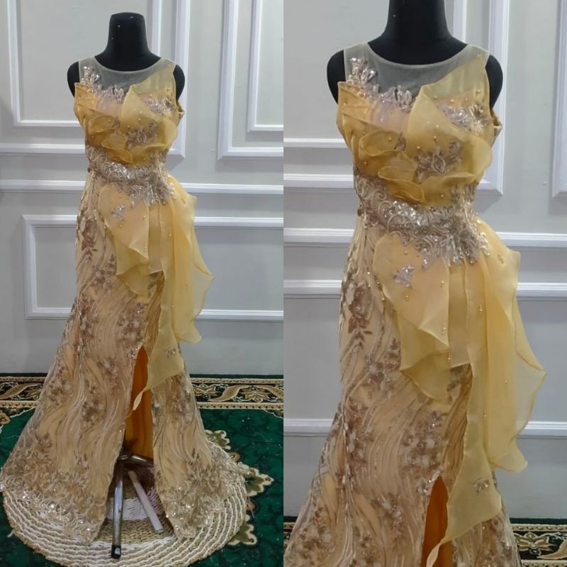 Dress pesta / gaun wedding party / baju nikahan