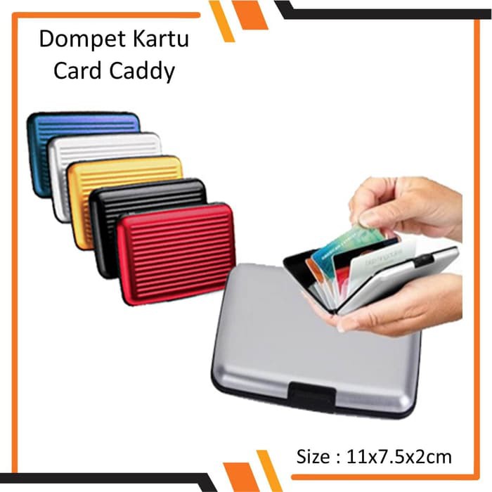 dompet kartu aluminium anti air aluminium card holder