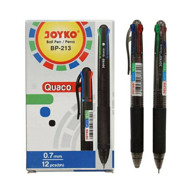 

Pulpen Joyko Quaco [BP-213/12 pcs] / Ballpoint Pena Pen [0.7 mm]