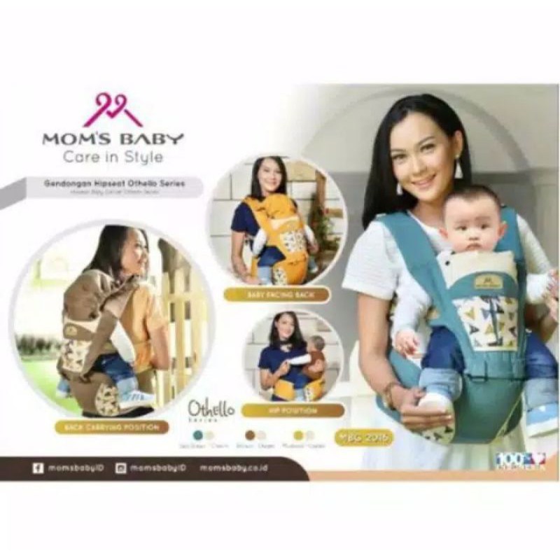 MOMS BABY-GENDONGAN BAYI DEPAN HIPSEAT MOMS BABY OTHELLO SERIES MBG