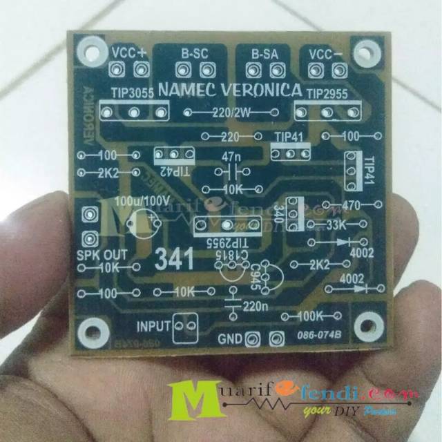 PCB Power Amplifier Micro BOSTRAP TEF V1 MEREK NAMEC VERONIKA