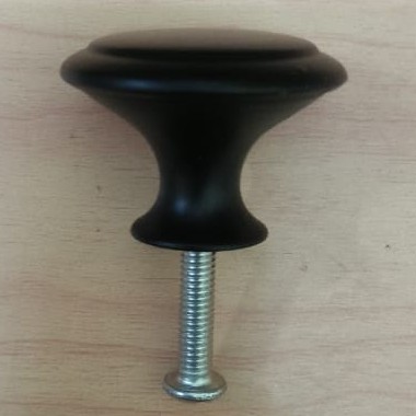 TARIKAN LACI LEMARI BULAT BLACK KNOP HITAM KNOB HANDLE/Knob Pentol Bulat Laci Lemari Nakas Kabinet