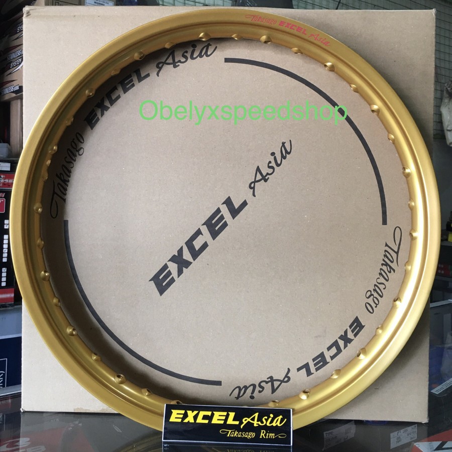 PAKET Velg Takasago Excel Asia 160 ring 17 Gold dan Velg Takasago excel asia 140 ring 17 Gold