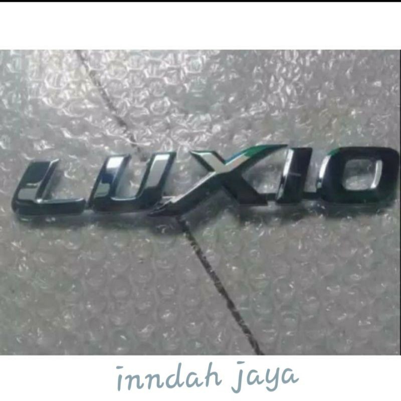 Emblem Tulisan Luxio Bagasi Chrome