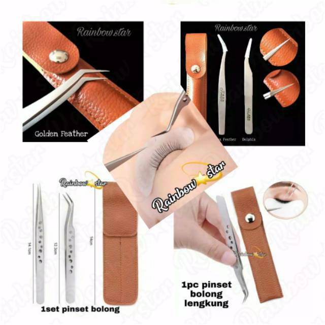 Pinset Bolong Nagaraku / Tweezer Russian Volume Eyelash Extension