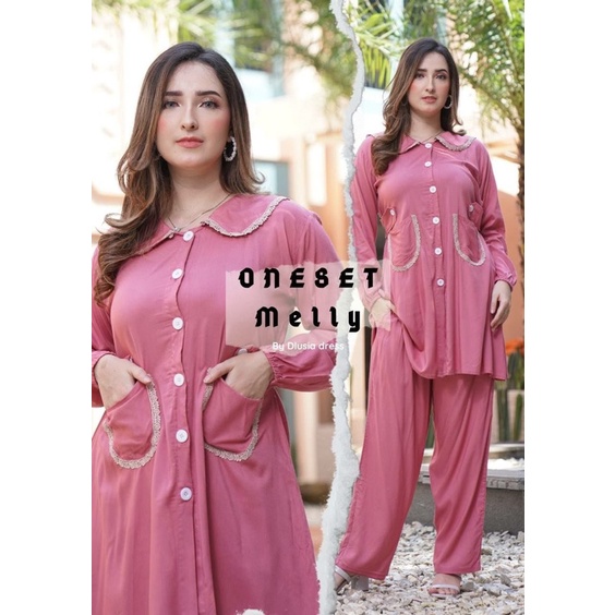 Daster Arab Dlusia MELLY One Set Rayon Premium